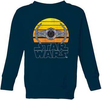 Star Wars Classic Sunset Tie Kids' Sweatshirt - Navy - 110/116 (5-6 jaar) - Navy blauw