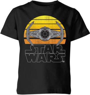 Star Wars Classic Sunset Tie Kids' T-Shirt - Black - 146/152 (11-12 jaar) - Zwart - XL