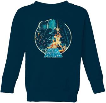 Star Wars Classic Vintage Victory Kids' Sweatshirt - Navy - 110/116 (5-6 jaar) - Navy blauw