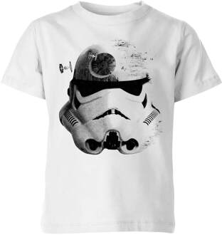 Star Wars Command Stormtrooper Death Star Kids' T-Shirt - White - 146/152 (11-12 jaar) Wit - XL