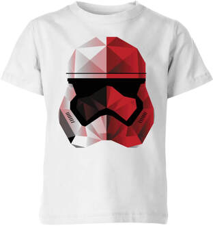Star Wars Cubist Trooper Helmet Kinder T-shirt - Wit - 98/104 (3-4 jaar) - XS
