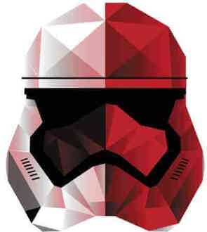 Star Wars Cubist Trooper Helmet T-shirt - Wit - 5XL - Wit