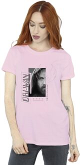 Star Wars Dames/Dames Obi-Wan Kenobi Jedi SciFi Collage Katoenen Vriendje T-shirt (Baby Roze)