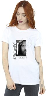 Star Wars Dames/Dames Obi-Wan Kenobi Jedi SciFi Collage Katoenen Vriendje T-shirt (Wit) - maat 2XL