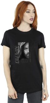 Star Wars Dames/Dames Obi-Wan Kenobi Jedi SciFi Collage Katoenen Vriendje T-shirt (Zwart) - L