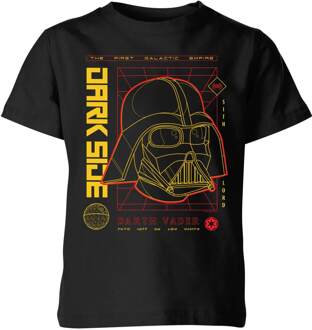 Star Wars Darth Vader Grid kinder t-shirt - Zwart - 122/128 (7-8 jaar) - M