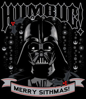 Star Wars Darth Vader Humbug Women's Christmas T-Shirt - Black - S Zwart