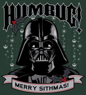 Star Wars Darth Vader Humbug Women's Christmas T-Shirt - Forest Green - L - Forest Green