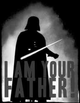 Star Wars Darth Vader I Am Your Father Silhouet T-shirt - Zwart - 4XL - Zwart