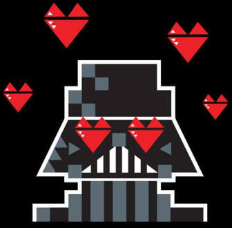 Star Wars Darth Vader In Love Dames T-shirt - Zwart - 3XL - Zwart
