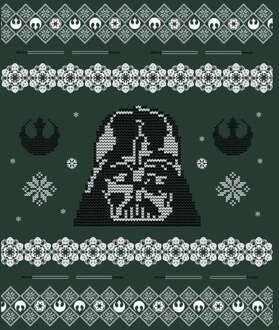 Star Wars Darth Vader Knit Christmas Hoodie - Forest Green - S - Forest Green