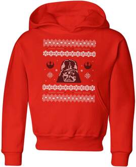Star Wars Darth Vader Knit Kids' Christmas Hoodie - Red - 98/104 (3-4 jaar) - Rood - XS