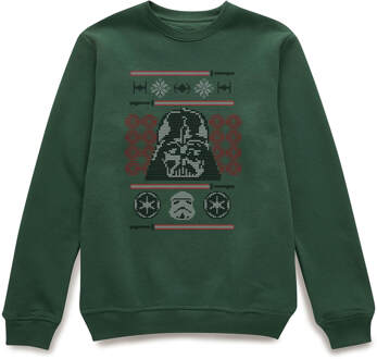 Star Wars Darth Vader Lightsaber Kersttrui - Donkergroen - XL