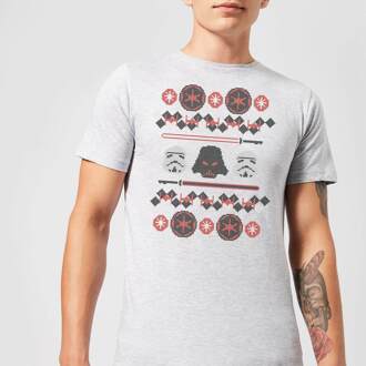 Star Wars Empire Kerst T-Shirt- Grijs - XL