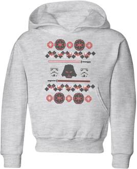 Star Wars Empire Knit Kids' Christmas Hoodie - Grey - 134/140 (9-10 jaar) - Grijs - L