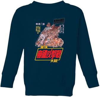 Star Wars Empire Strikes Back Kanji Poster Kids' Sweatshirt - Navy - 110/116 (5-6 jaar) - Navy blauw