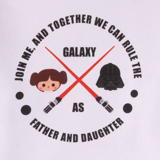Star Wars Father And Daughter Kids' T-Shirt - White - 98/104 (3-4 jaar) - Wit - XS
