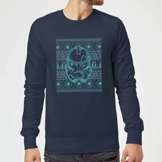 Star Wars For The Republic Christmas Jumper - Navy - L - Navy blauw
