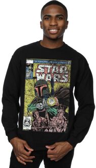 Star Wars Heren Boba Fett Comic Sweatshirt (Zwart) - 2XL