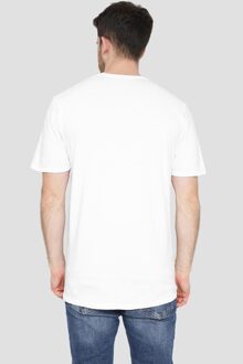 Star Wars Heren Chewbacca Feeënlichtjes Kerst-T-shirt (Wit) - maat S