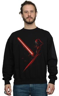 Star Wars Heren Darth Vader Lichtzwaard Sweatshirt (Zwart) - M