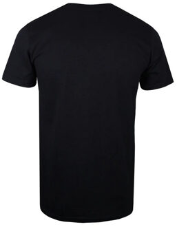 Star Wars Heren Darth Vader Poster T-shirt (Zwart/Rood/Crème) - maat