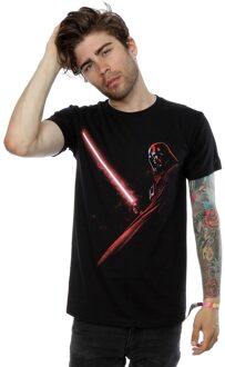 Star Wars Heren Darth Vader Schaduw T-Shirt (Zwart) - maat M