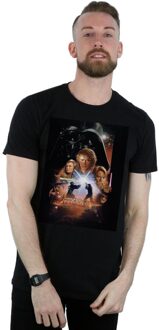 Star Wars Heren Episode III Film Poster T-Shirt (Zwart) - L