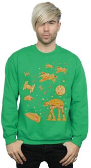 Star Wars Heren Gingerbread Battle Sweatshirt (Iers Groen) - maat S
