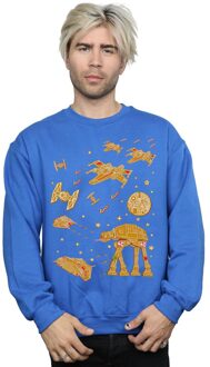 Star Wars Heren Gingerbread Battle Sweatshirt (Koningsblauw) - 4XL