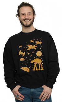 Star Wars Heren Gingerbread Battle Sweatshirt (Zwart) - 5XL