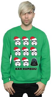 Star Wars Heren Kerstmis Humbug Sweatshirt (Iers Groen) - maat XL