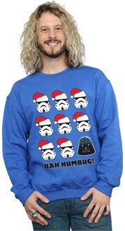 Star Wars Heren Kerstmis Humbug Sweatshirt (Koningsblauw) - 2XL