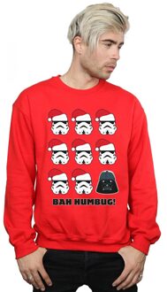 Star Wars Heren Kerstmis Humbug Sweatshirt (Rood) - L