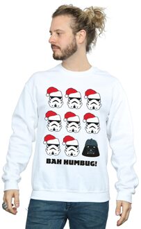 Star Wars Heren Kerstmis Humbug Sweatshirt (Wit) - XL