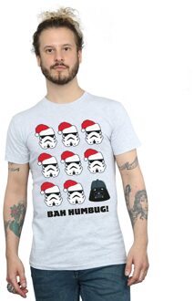 Star Wars Heren Kerstmis Humbug T-Shirt (Sportgrijs) Lichtgrijs - M