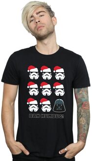 Star Wars Heren Kerstmis Humbug T-Shirt (Zwart) - maat 2XL
