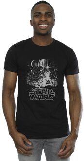 Star Wars Heren Nieuw Hoop Poster T-Shirt (Zwart) - 2XL