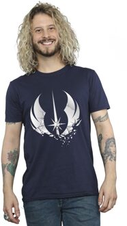 Star Wars Heren Obi-Wan Kenobi Order Fractured T-Shirt (Marineblauw) Navy - S