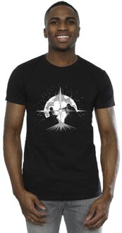 Star Wars Heren Obi-Wan Kenobi Saber Silhouette Fight T-Shirt (Zwart) - maat 5XL