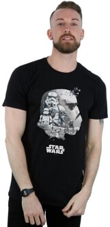 Star Wars Heren Stormtrooper Montage T-Shirt (Zwart) - 3XL