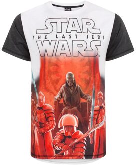 Star Wars Heren The Last Jedi Eerste Orde T-shirt (Wit) - maat