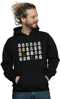 Star Wars Heren Trooper Helmen Hoodie (Zwart) - XL