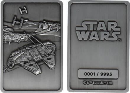 Star Wars Iconic Scene Collection Limited Edition Ingot The Millenium Falcon