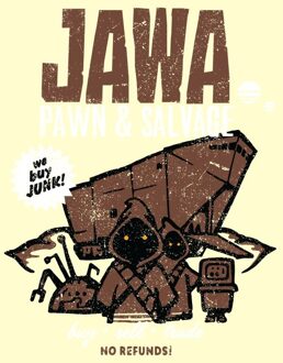 Star Wars Jawa Pawn And Salvage Unisex T-Shirt - Cream - XXL Crème