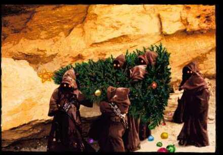 Star Wars Jawas Christmas Tree Christmas Hoodie - Black - L - Zwart