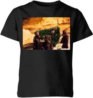 Star Wars Jawas Christmas Tree Kids' Christmas T-Shirt - Black - 110/116 (5-6 jaar) - Zwart - S