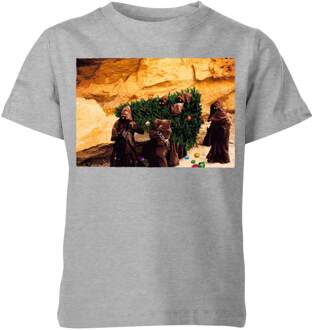Star Wars Jawas Christmas Tree Kids' Christmas T-Shirt - Grey - 134/140 (9-10 jaar) - Grijs - L