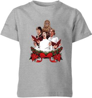Star Wars Jedi Carols Kids' Christmas T-Shirt - Grey - 122/128 (7-8 jaar) Grijs - M
