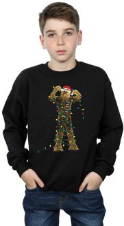 Star Wars Jongens Chewbacca Kerstverlichting Sweatshirt (Zwart) - 5-6J / 110-116cm